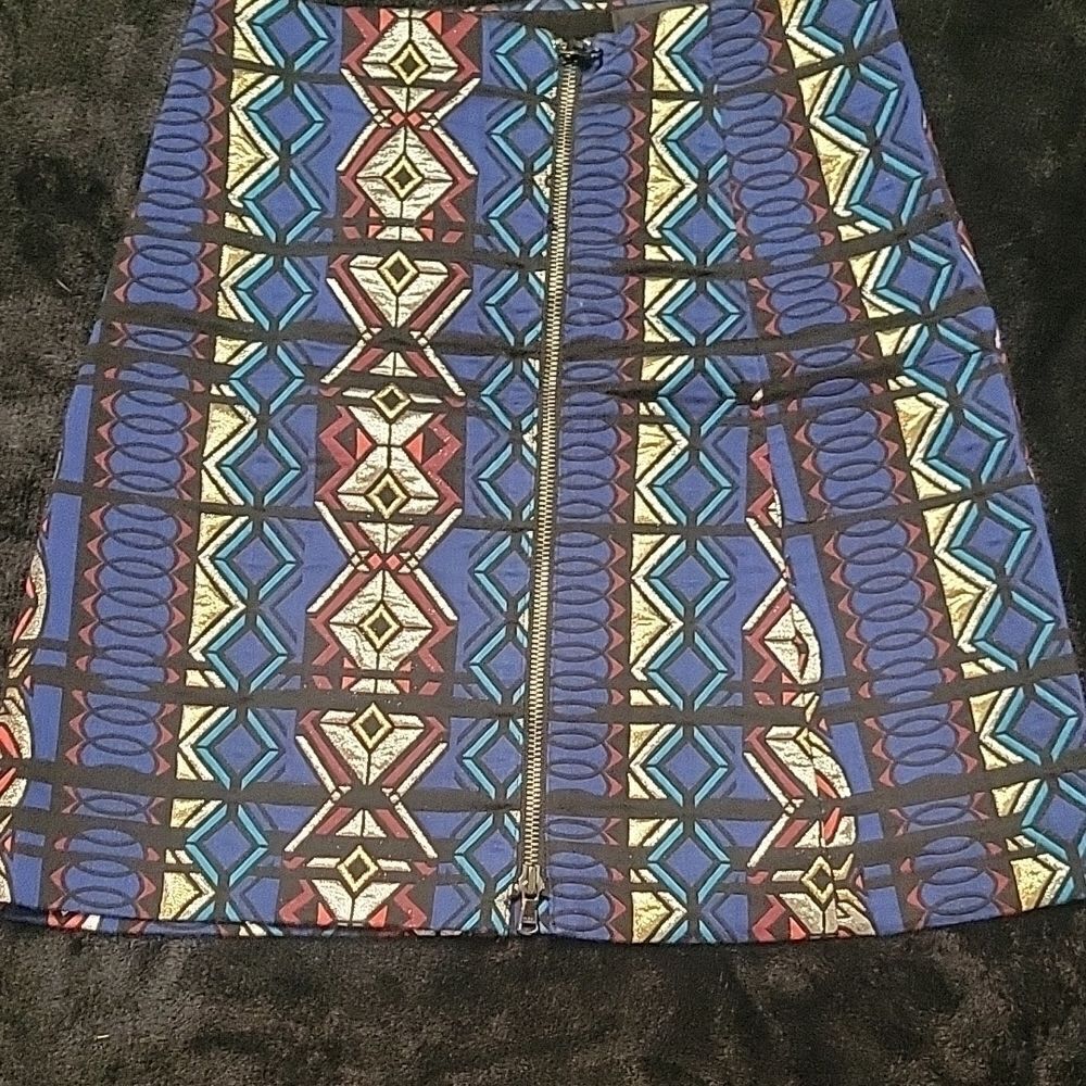 Colorful Geometric Patterned Women's Skirt